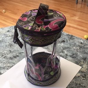 Vera Bradley Purple Punch Travel Cylinder